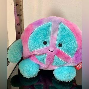 Colorful Plush Peace Sign Toy